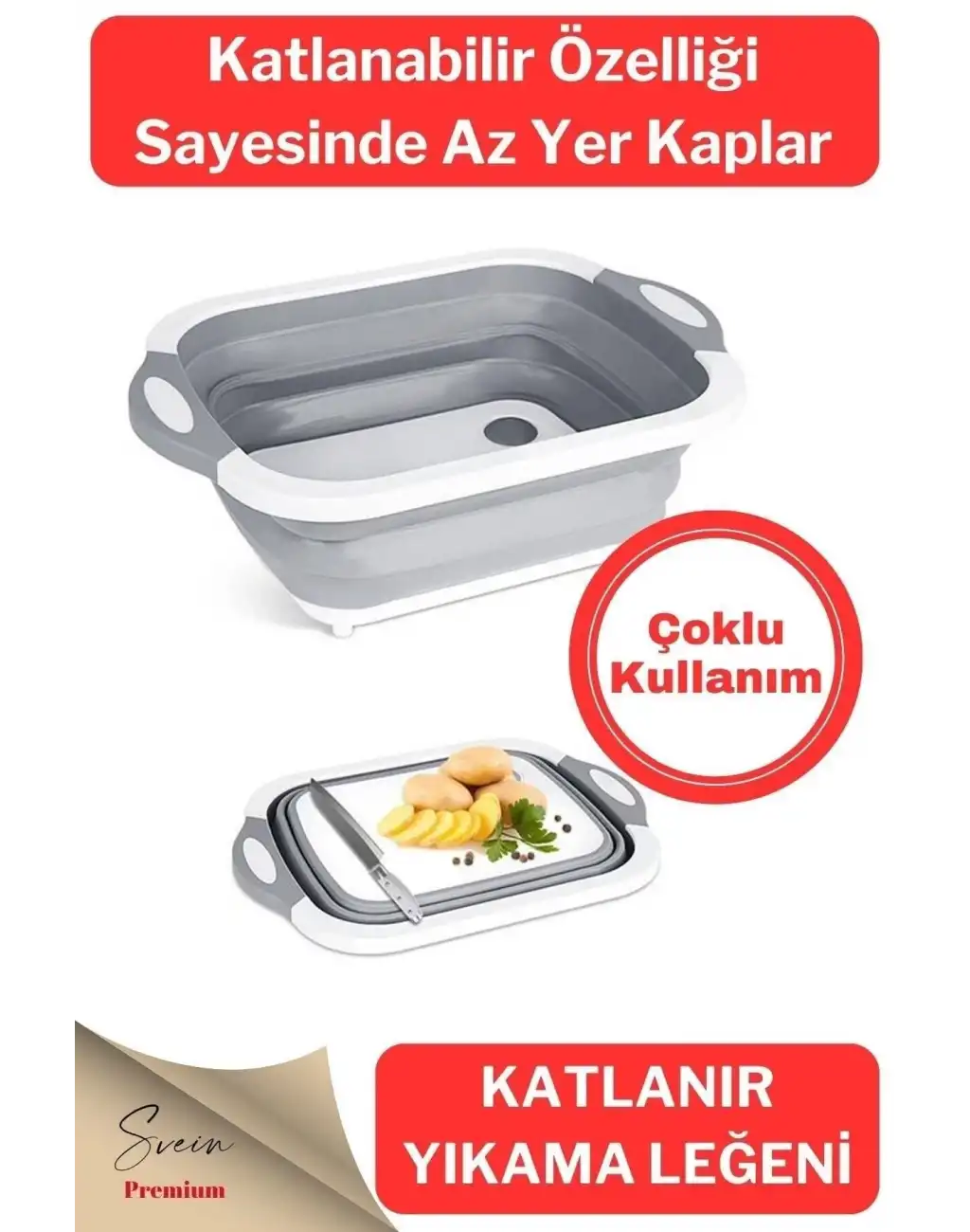 Katlanabilir Saklama Leğeni Dolap Içi Düzenleyici Ve Akordiyon Yer Kaplamayan Badya Organizer 1 Adet