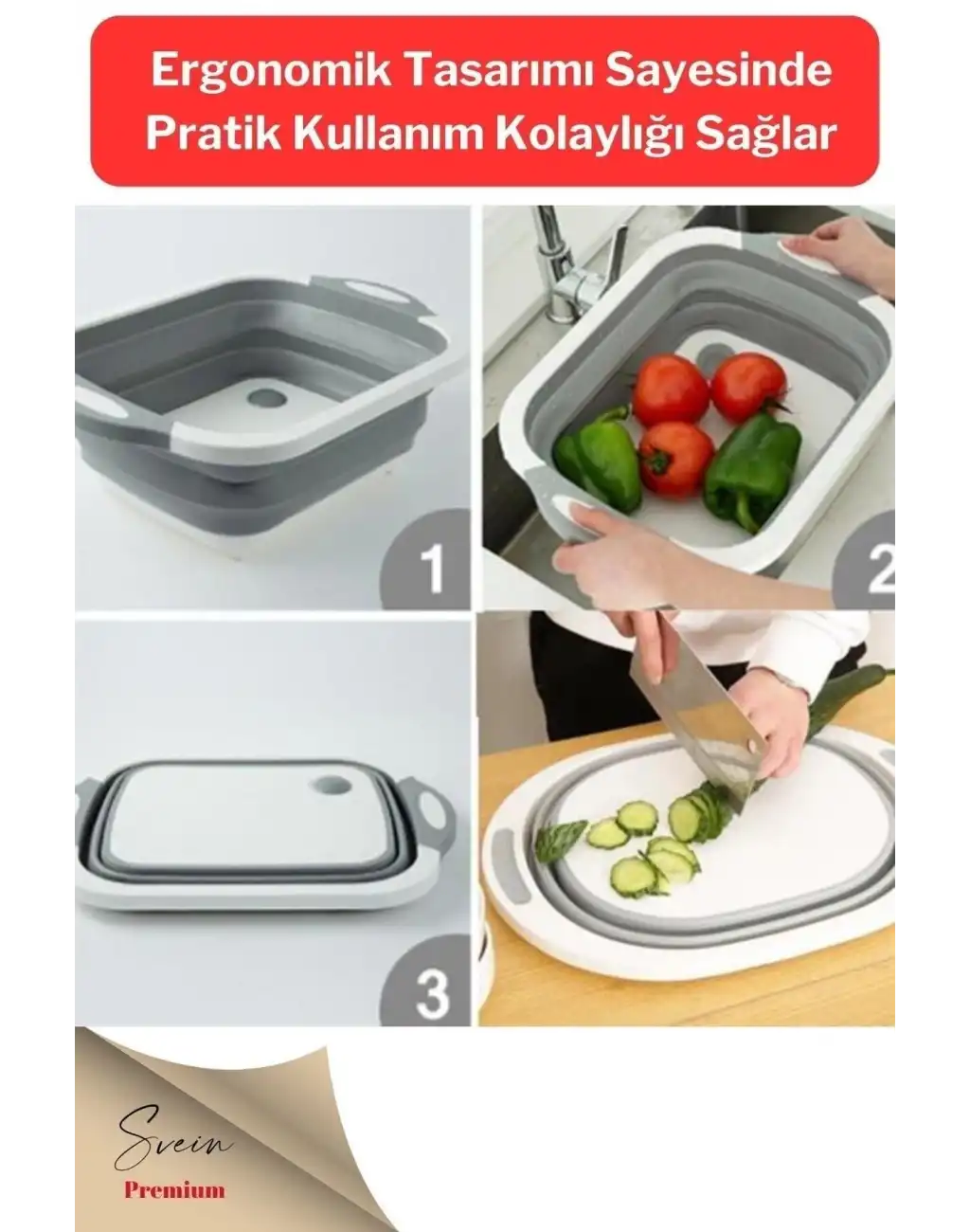 Katlanabilir Saklama Leğeni Dolap Içi Düzenleyici Ve Akordiyon Yer Kaplamayan Badya Organizer 1 Adet