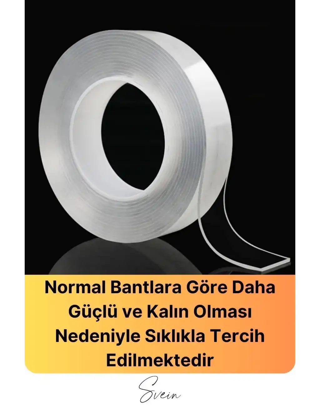 Ekstra Güçlü Çift Taraflı Bant İz Bırakmaz Şeffaf Çok Amaçlı Tamir Silikon Montaj Bandı 18mm X 2mt