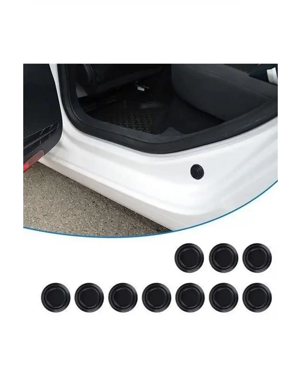 10 Adet Araç İçin Plastik Çarpmayı Önleyici Kapı Sesi Darbe Azaltıcı Özellikli Absorbe Aparatı