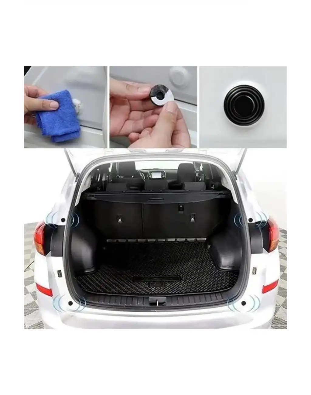 10 Adet Araç İçin Plastik Çarpmayı Önleyici Kapı Sesi Darbe Azaltıcı Özellikli Absorbe Aparatı