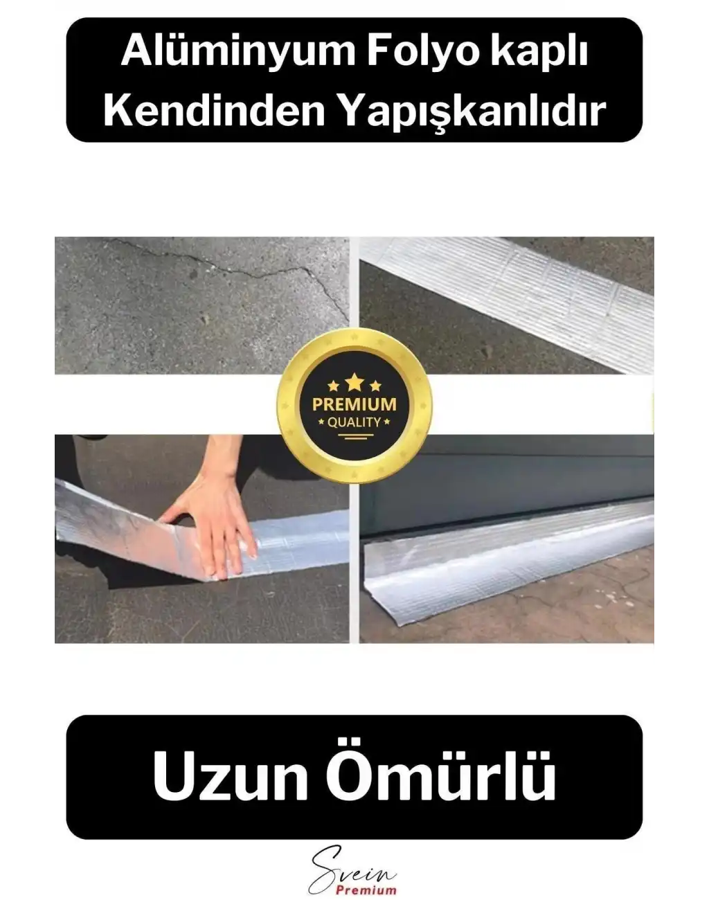Su Geçirmez Sızdırmaz Alev Geciktirici Dayanıklı Sakız Bant 48 Mm X 2 Mt Alüminyum Tamir Bandı