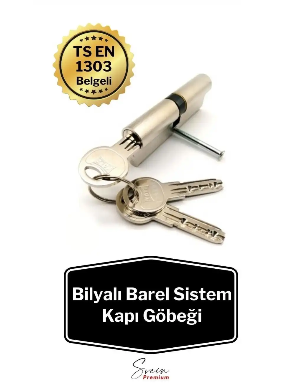 Kale Çelik Kapı Kilidi 164 Snc Bilyalı Barel Sistem Barel Kapı Göbeği Saten PRA-893962-002033