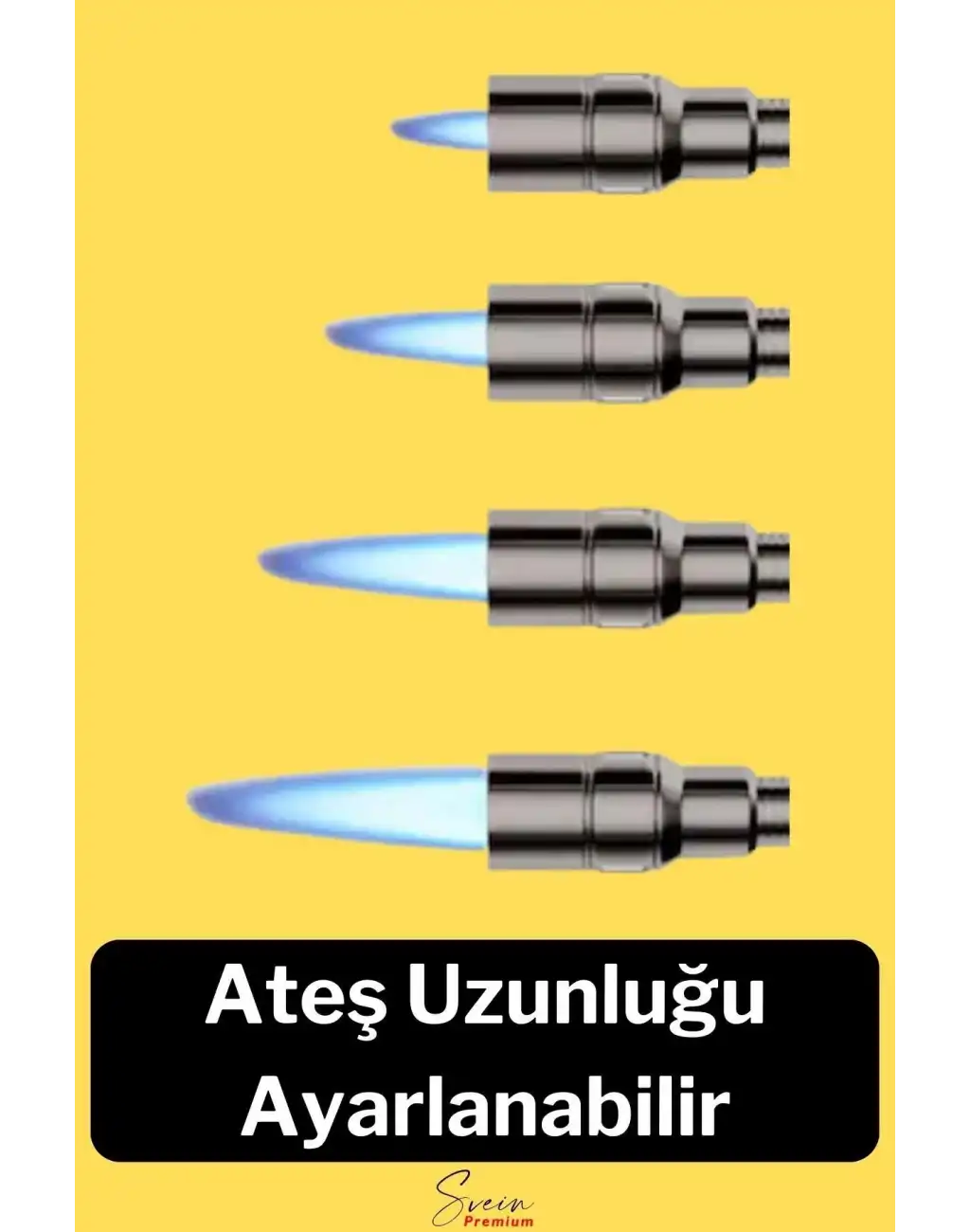 Ayaklı Premium Doldurulabilir Depolu Vantuzlu 1300 Derece Torch Kamp Mangal Piknik Pürmüz Çakmak