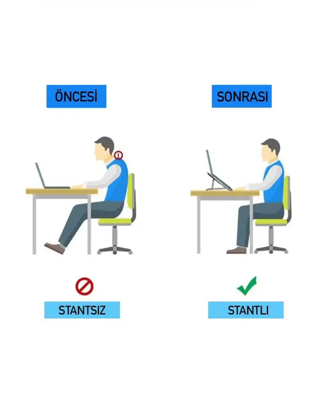 Taşınabilir Katlanır Kaymaz Ayarlı Metal Notebook Dizüstü Bilgisayar Yükseltici Laptop Standı