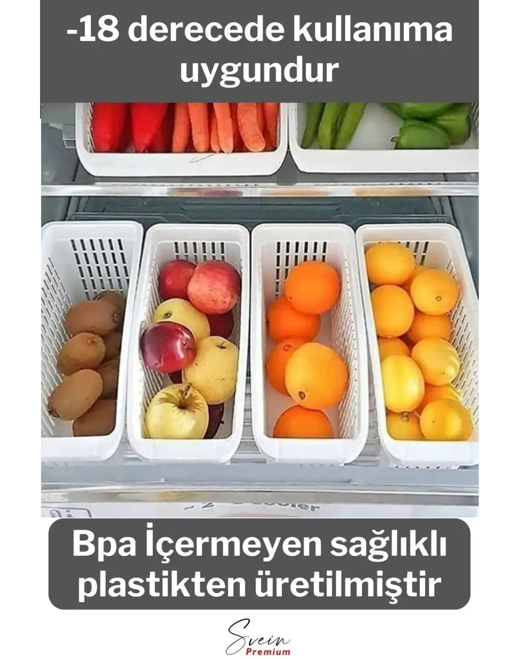 Buzdolabı Sepeti Çok Amaçlı Evye Altı Dolap İçi Meyve Sebze Düzenleyici Sepet Organizer Beyaz 4 Adet