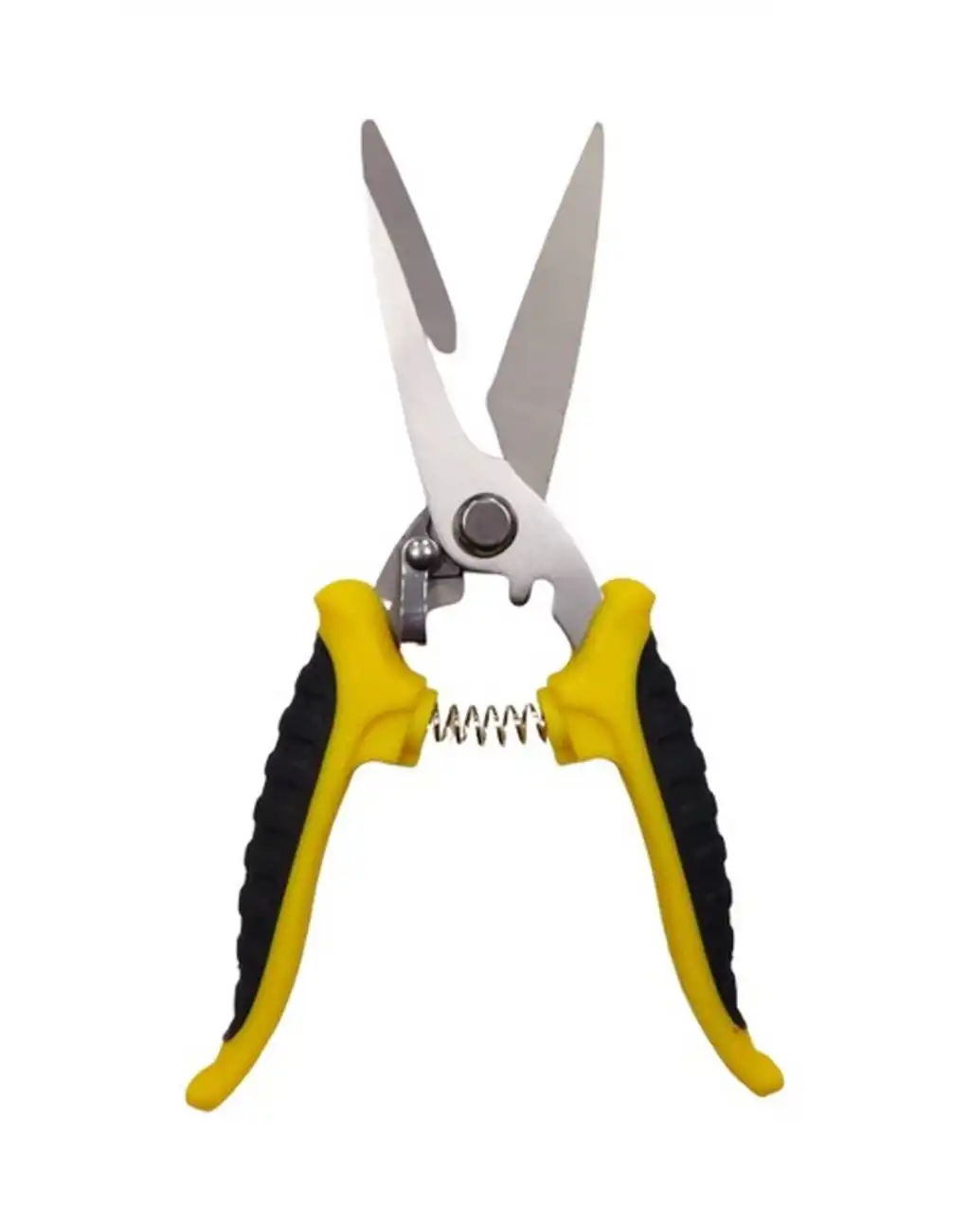 Çok Amaçlı Keskin Uçlu Paslanmaz Çelik Ağızlı Yaylı Teneke Köşebent Makası Alçıpan Makas 20 cm