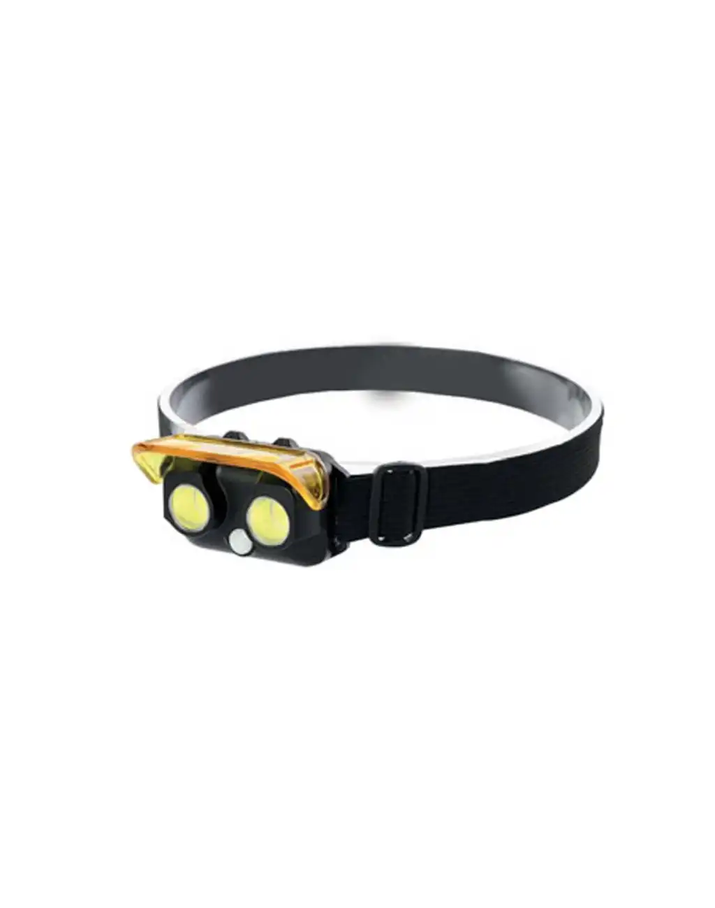 80 Lümen Darbeye Dayanıklı Kamp Spor Tamirat Outdoor Lastikli Led Kafa Lambası Klaus 1+1W Pilli