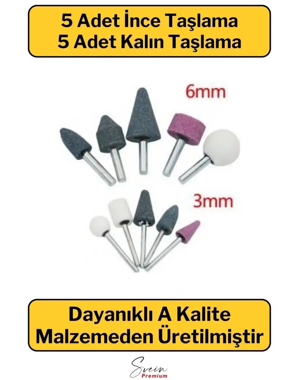 Hobi Gravür Dremel Taşlama Ucu Mini Metal Ahşap Oyma Seti Parlatma Çapak Alma 10 Parça Matkap Uyumlu