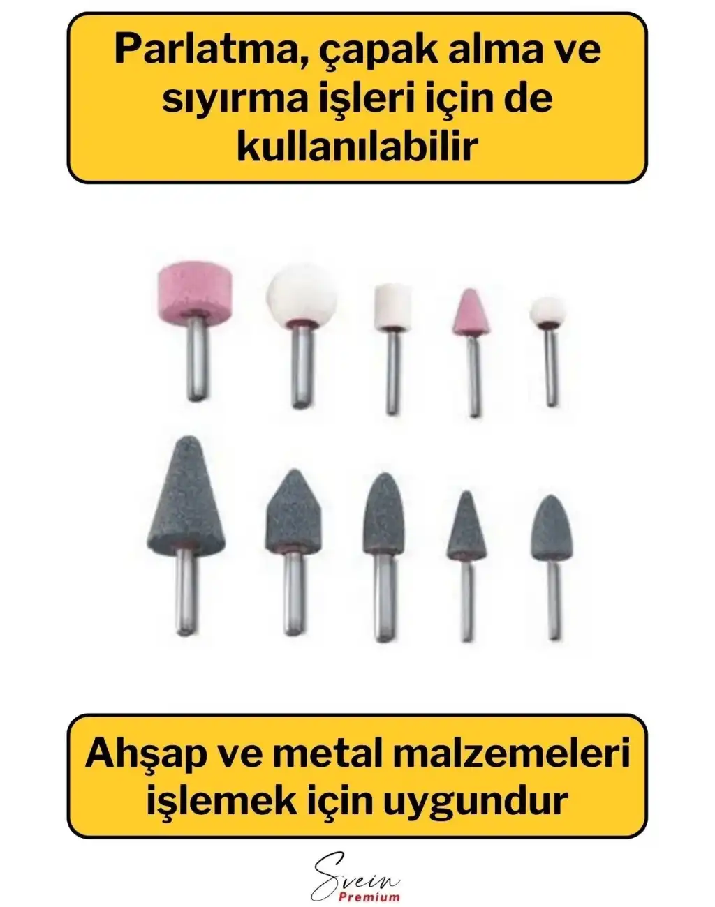 Hobi Gravür Dremel Taşlama Ucu Mini Metal Ahşap Oyma Seti Parlatma Çapak Alma 10 Parça Matkap Uyumlu