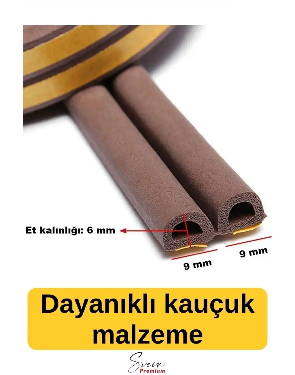 #Fitil Kapı Ve Pencere Soğuk Izolasyon Bandı Fitili Kendinden Yapışkanlı Kauçuk Yalıtım Bant 2x10 = 20 Mt
