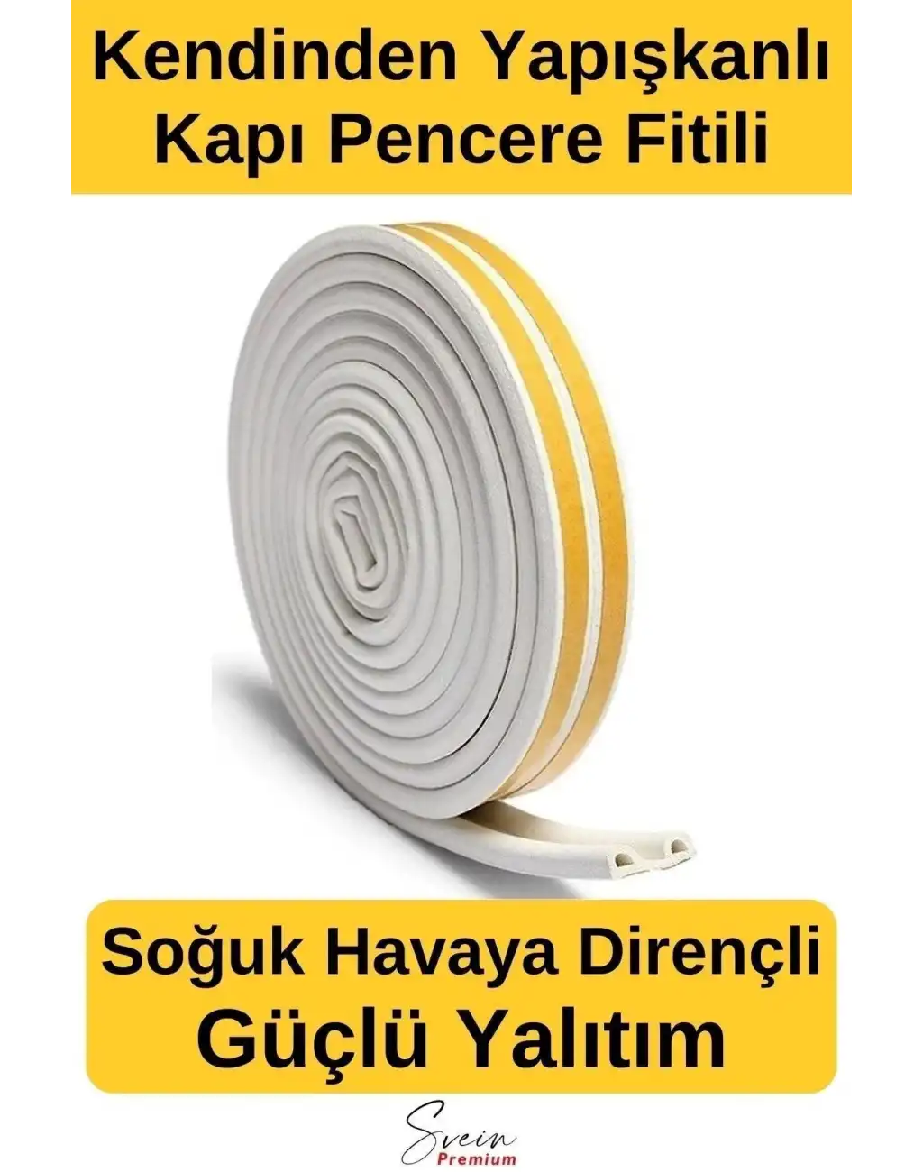 #Fitil Kapı Ve Pencere Soğuk Izolasyon Bandı Fitili Kendinden Yapışkanlı Kauçuk Yalıtım Bant 2x10 = 20 Mt