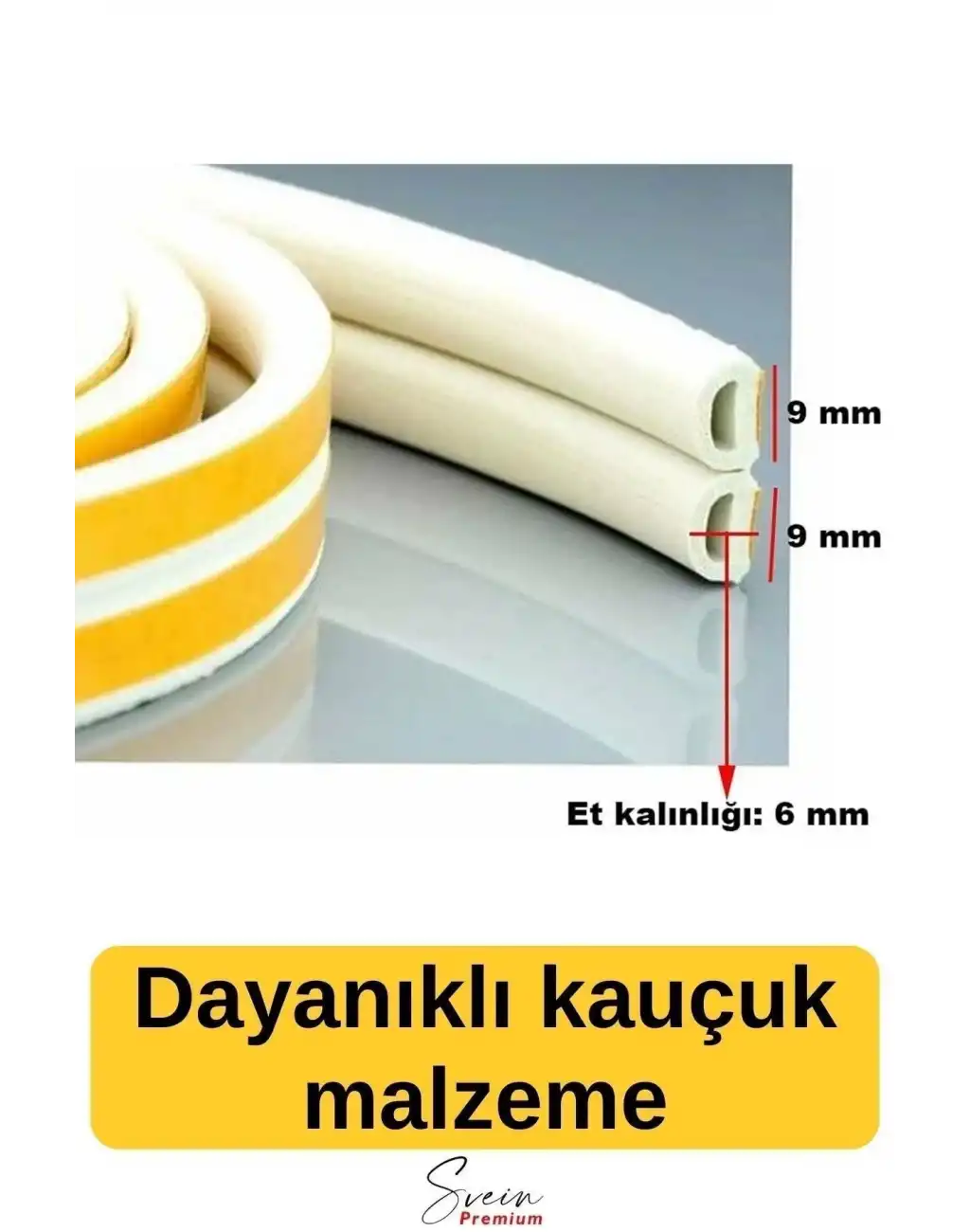 #Fitil Kapı Ve Pencere Soğuk Izolasyon Bandı Fitili Kendinden Yapışkanlı Kauçuk Yalıtım Bant 2x10 = 20 Mt
