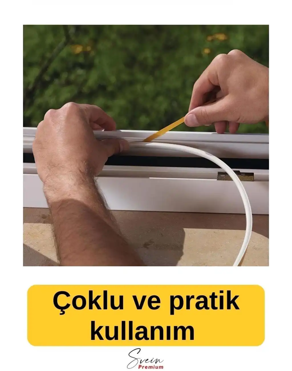 #Fitil Kapı Ve Pencere Soğuk Izolasyon Bandı Fitili Kendinden Yapışkanlı Kauçuk Yalıtım Bant 2x10 = 20 Mt
