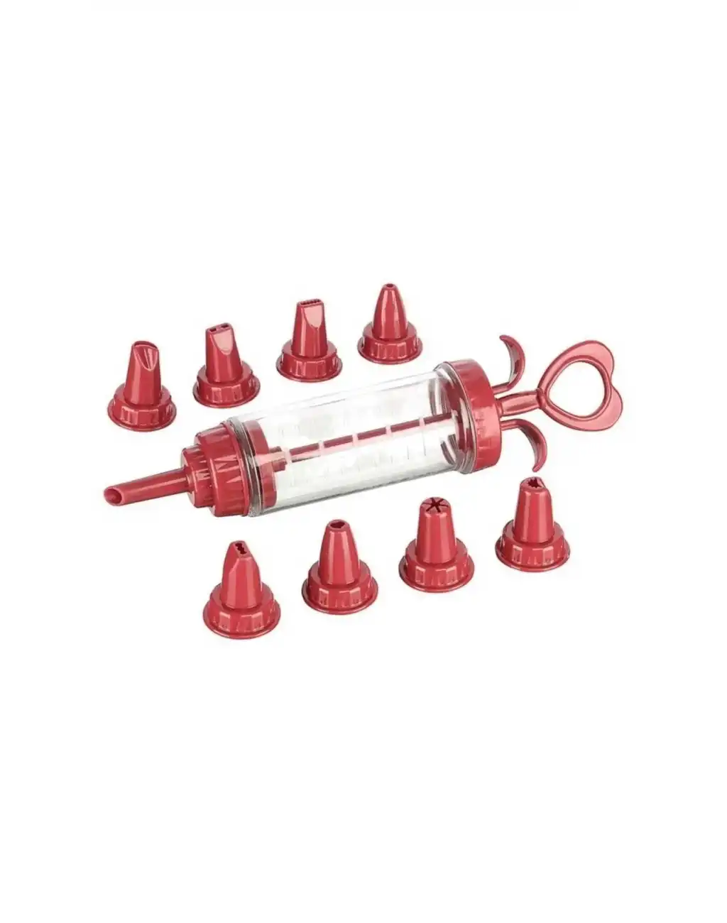 8 Başlıklı Pratik Kolay Pastacı Krema Pompası Kek Kremşanti Şekillendirici Süsleme Şırınga Seti