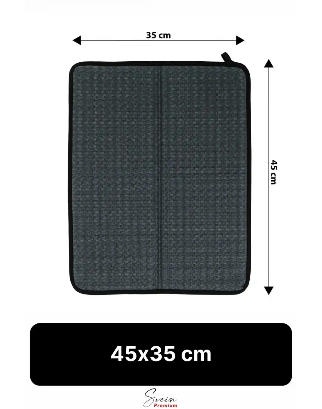 Tezgah Üstü Mikrofiber Bulaşık Matı Koku Yapmaz Kaymaz Ultra Emici Nano Kurutma Pedi Örtüsü 45x35 cm