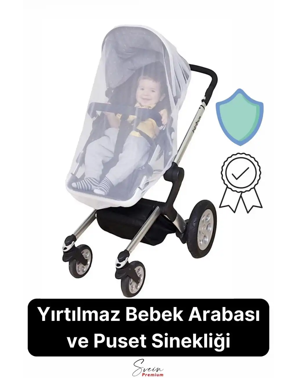 Yırtılmaz Dayanıklı Bebek Arabası ve Puset Sinekliği Bebek Koltuğu Sivrisinek Haşere Koruyucu