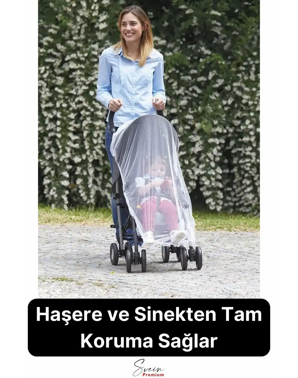 Yırtılmaz Dayanıklı Bebek Arabası ve Puset Sinekliği Bebek Koltuğu Sivrisinek Haşere Koruyucu