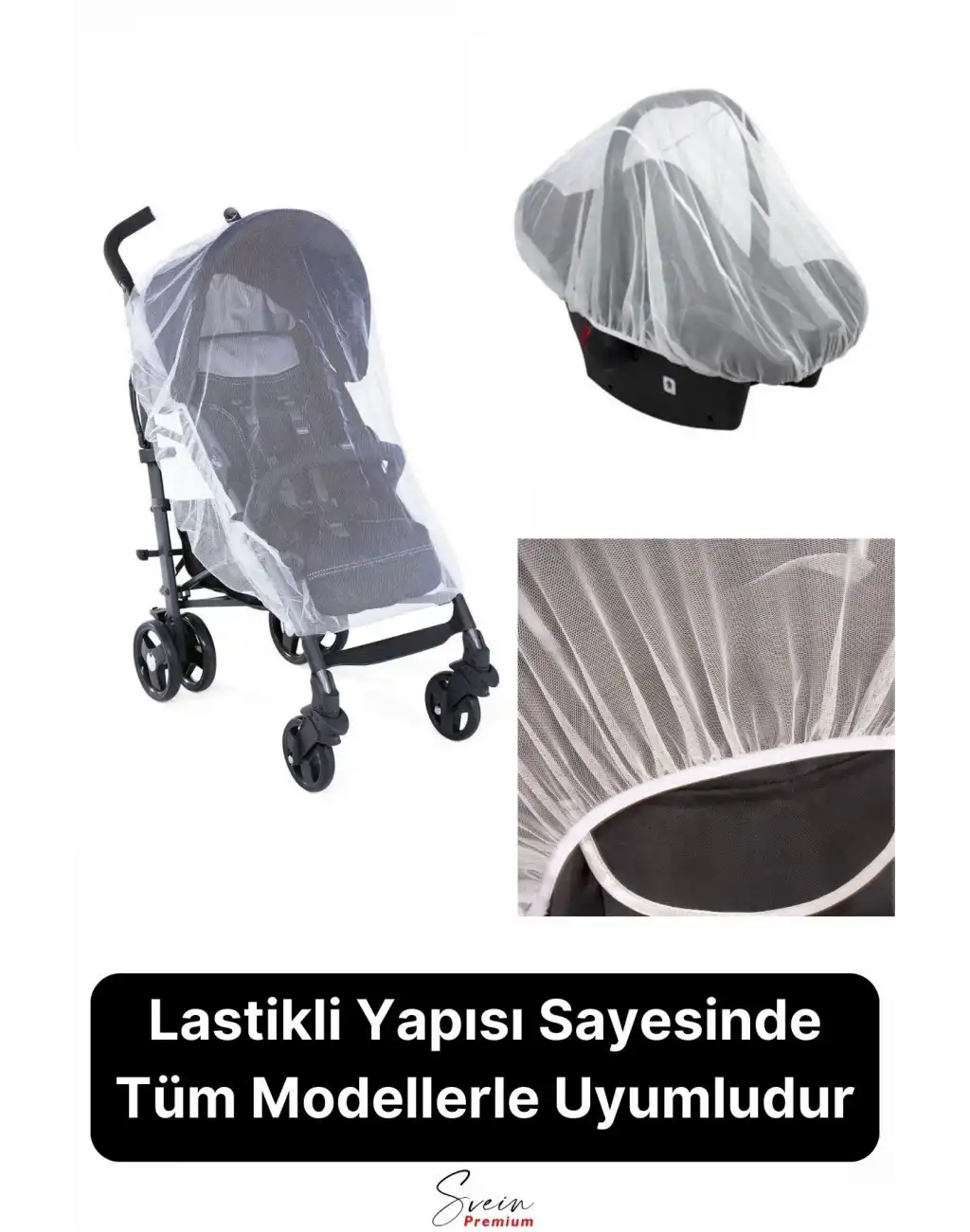 Yırtılmaz Dayanıklı Bebek Arabası ve Puset Sinekliği Bebek Koltuğu Sivrisinek Haşere Koruyucu