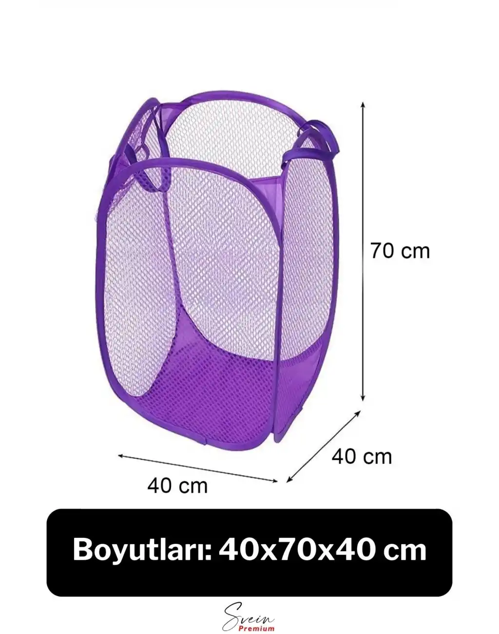 Çok Amaçlı Oyuncak ve Çamaşır Saklama Selesi Katlanabilir Çok Renkli Fileli Eşya İstifleme Sepeti