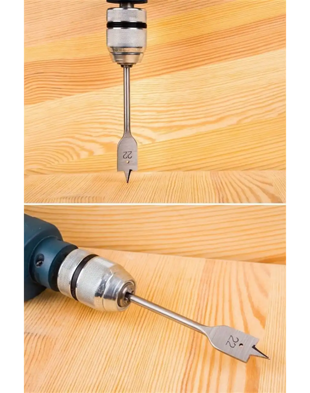 Dayanıklı Yassı Yaprak Matkap Ucu Seti 6lı Profesyonel Tahta Ahşap Oyma Delik Delme Freze Takımı