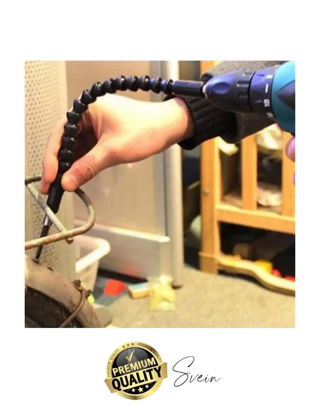 Esnek Matkap Ucu Şaft Uzatma Aparatı Bits Bükülebilir Akrobat Tornavida Vidalama Eklentisi 300 mm