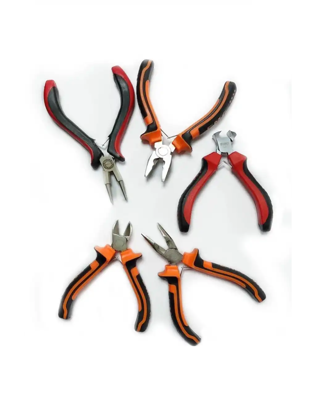 Mini Takı Bijuteri Seti Dayanıklı Kesme Kıvırma Pense Yan Keski Karga Burun Hobi Alet Takımı 5li