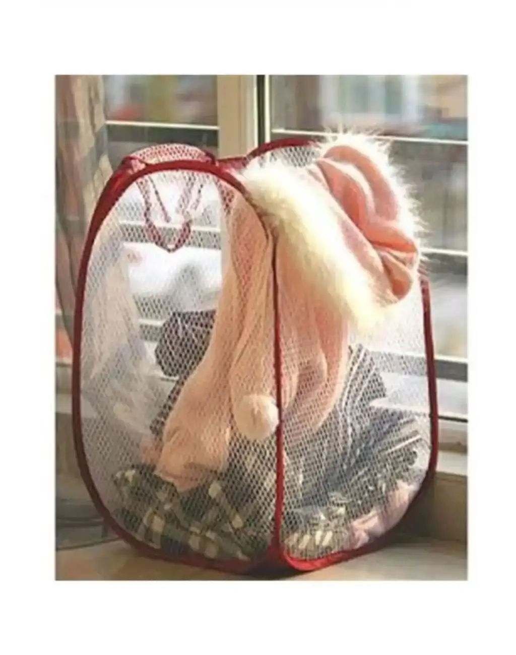 Çok Amaçlı Oyuncak ve Çamaşır Saklama Selesi Katlanabilir Çok Renkli Fileli Eşya İstifleme Sepeti