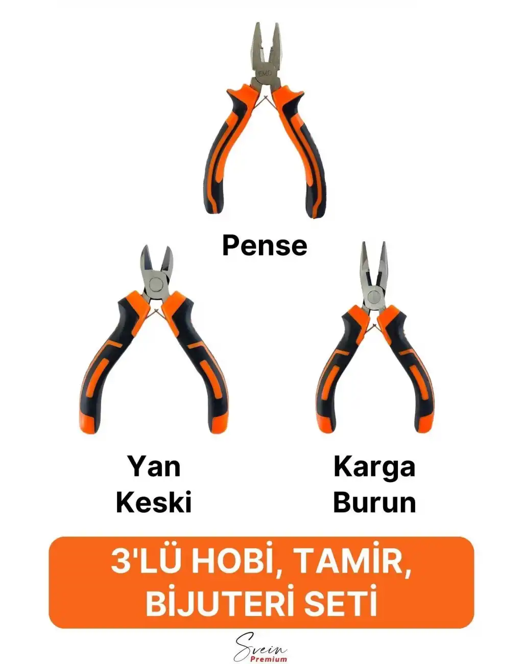 Mini Takı Bijuteri Seti Dayanıklı Kesme Kıvırma Pense Yan Keski Karga Burun Hobi Alet Takımı 3lü