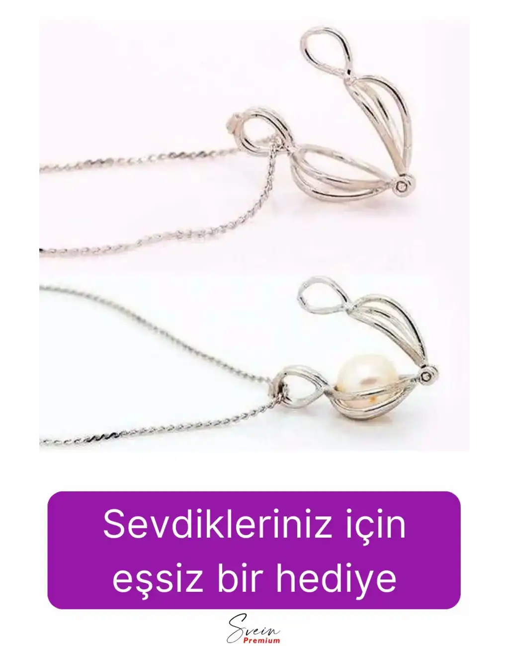 Özel Üretim Kutulu İstiridye İçinde Sevgiliye Anneye Gerçek İnci Kolye Hediye Kadın Aksesuar Seti