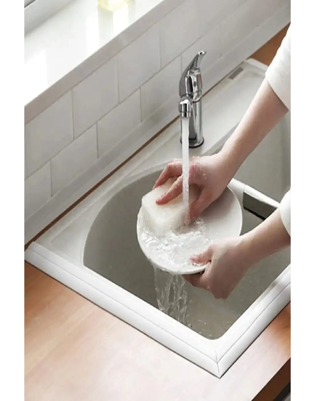 Su Sızdırmaz Geçirmez Lavabo Tezgah Küvet Duş Banyo Mutfak Pencere İzolasyon Şerit Bant 3,2 m x 38mm