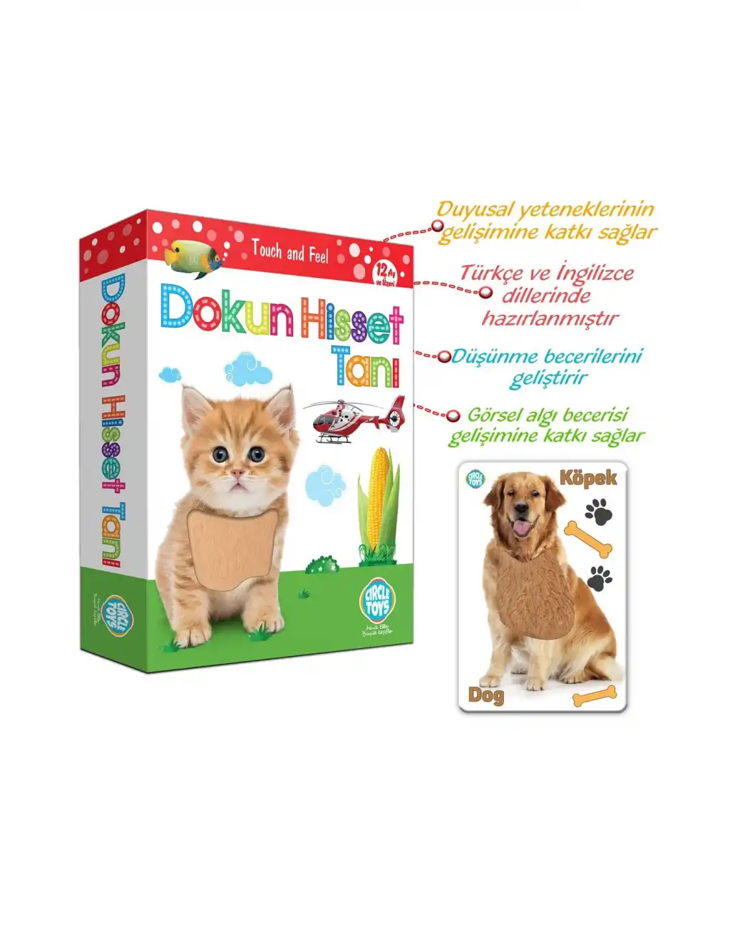 36 Parça Dokun Hisset Tanı Duyusal Zeka Kartları Eğitici Doğa Hayvan Eşya Öğrenme Seti Kutulu Oyun