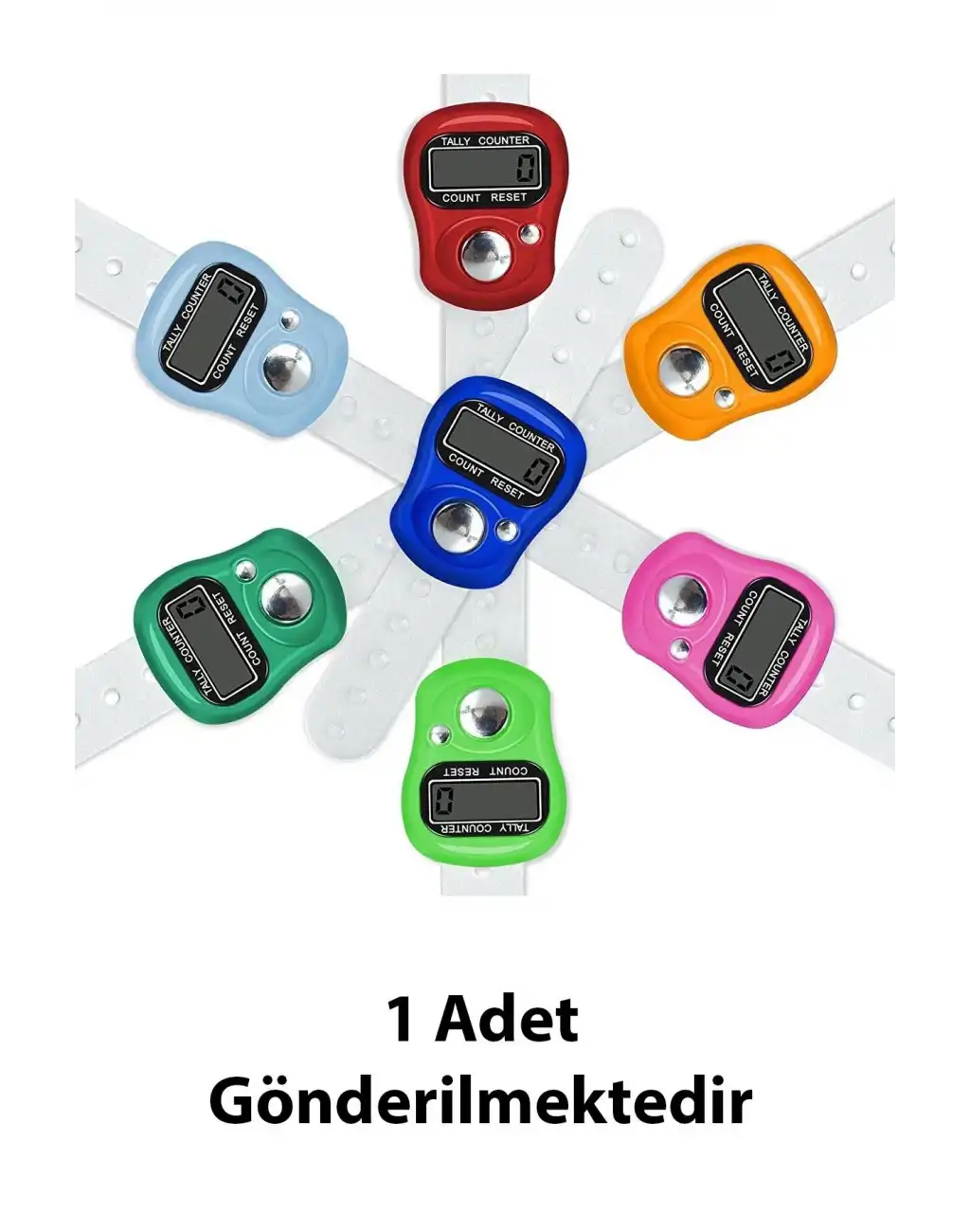 Yeni Nesil Dijital Zikirmatik 1 Adet Yüzük Tesbih Zikir Sayar Parmak Sayacı Pratik Tesbihmatik Sayaç