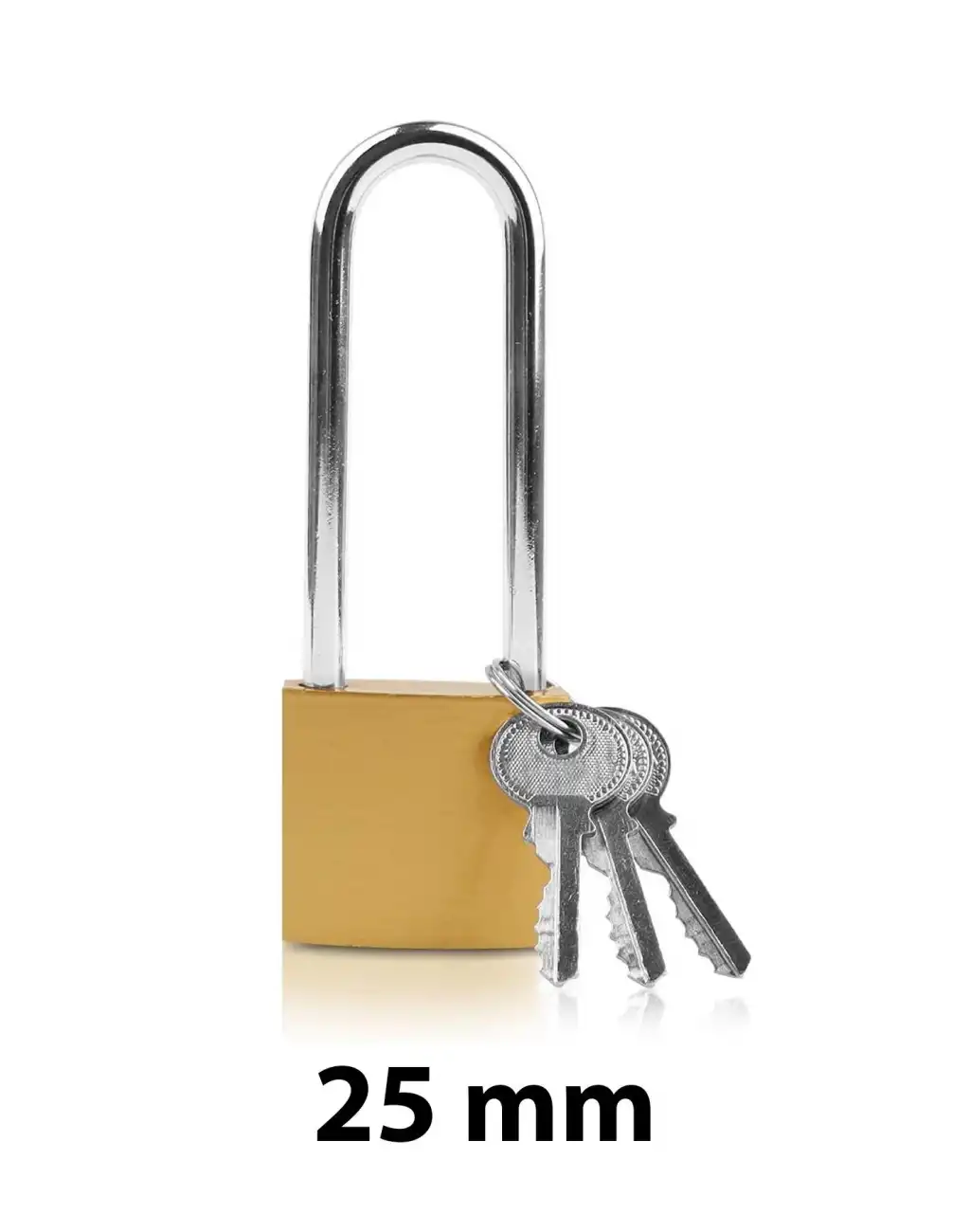 25 mm Dış Mekan Paslanmaz Çelik Halka Yüksek Güvenlikli Dayanıklı Sarı Asma Kilit Garaj Bahçe Kapı
