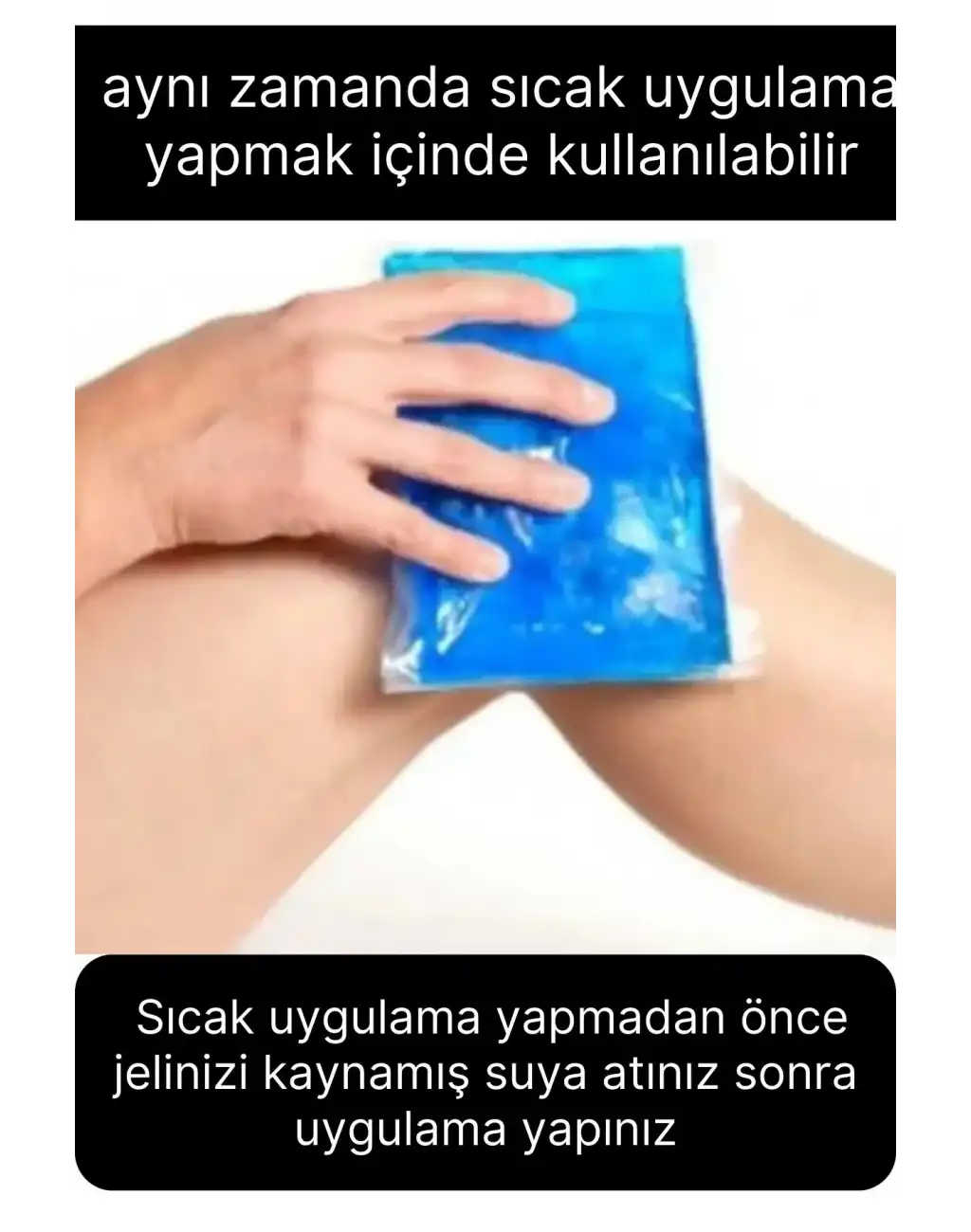 3lü Orta Boy Sıcak Soğuk Kompres Buz Jel Yeniden Kullanılabilir El Ayak Dirsek İlk Yardım Termojel