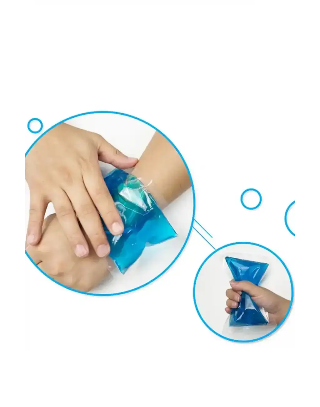 3lü Küçük Boy Sıcak Soğuk Kompres Buz Jel Yeniden Kullanılabilir