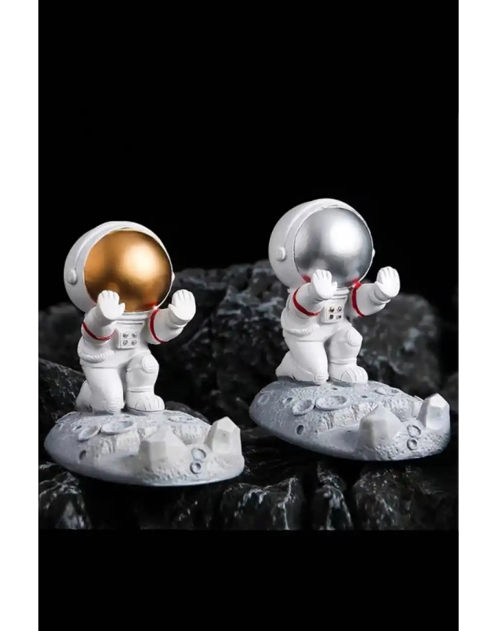 Masaüstü Sevimli Astronot Telefon Tutucu Standı Sağlam Tutunma Sallanmaz Dekoratif Evde Ofiste 1 Ad.