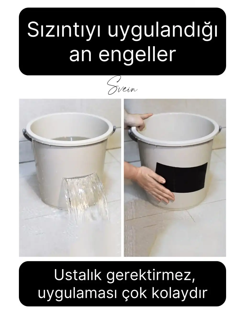 Süper Güçlü Su Geçirmez Sızdırmazlık Bandı Yama Bant Su Borusu Tamir Durdurma 48 mm x 1,2 mt