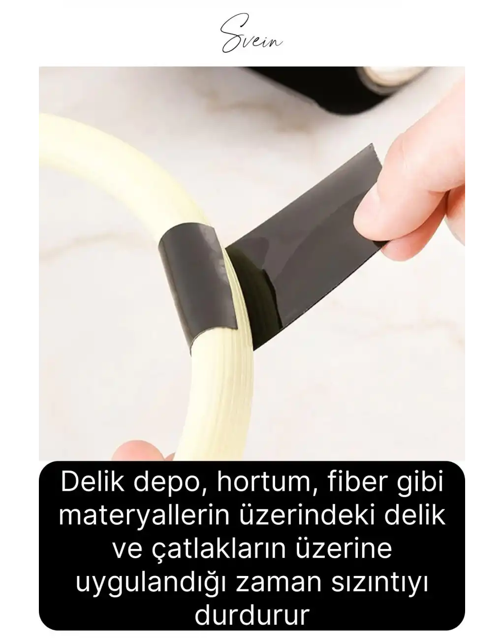 Süper Güçlü Su Geçirmez Sızdırmazlık Bandı Yama Bant Su Borusu Tamir Durdurma 48 mm x 1,2 mt