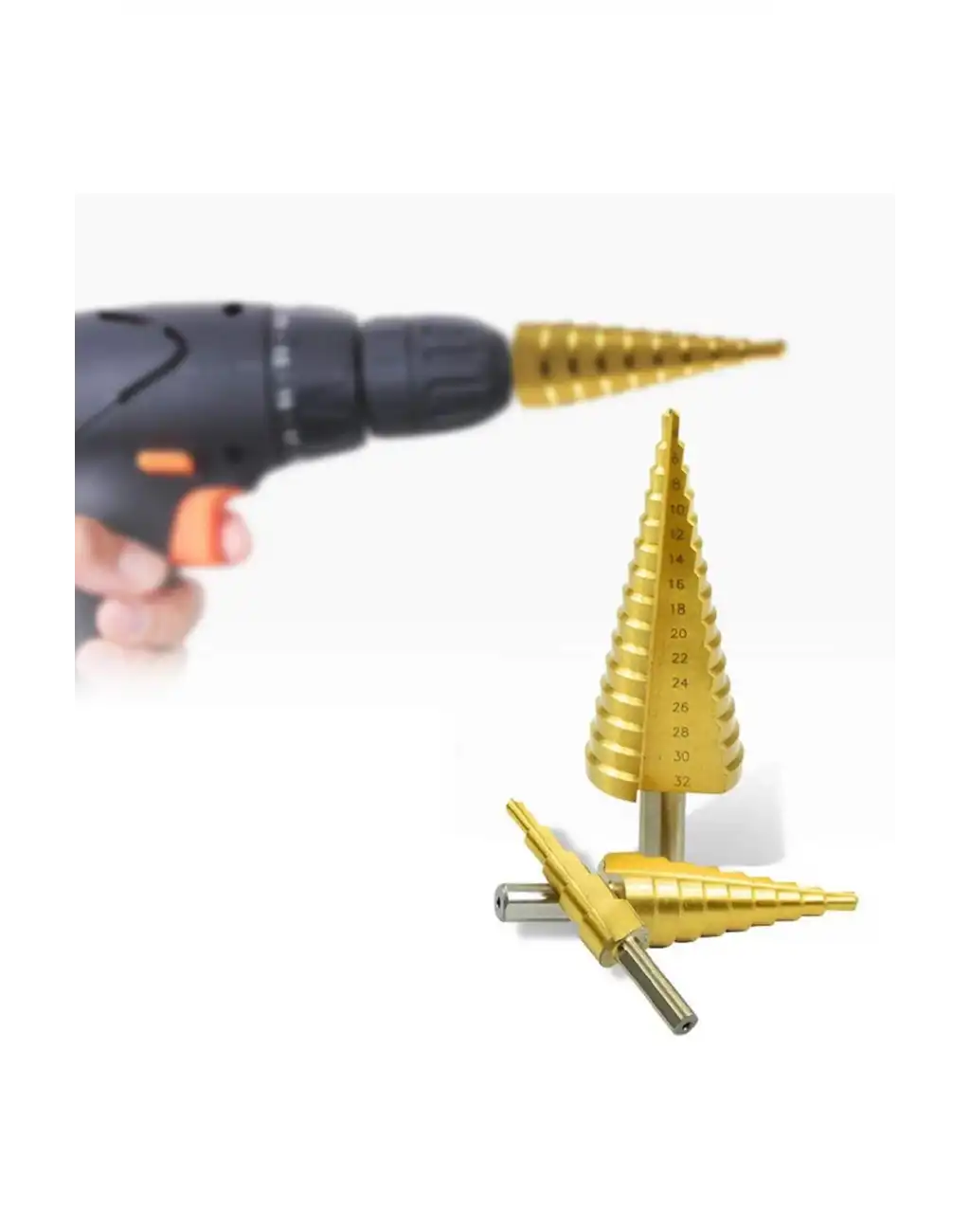 3lü Kademeli Yüksek Hız Çeliği Paslanmaz Delme Matkap Ucu Sac Delme Seti HSS Sağlam A Kalite Uç