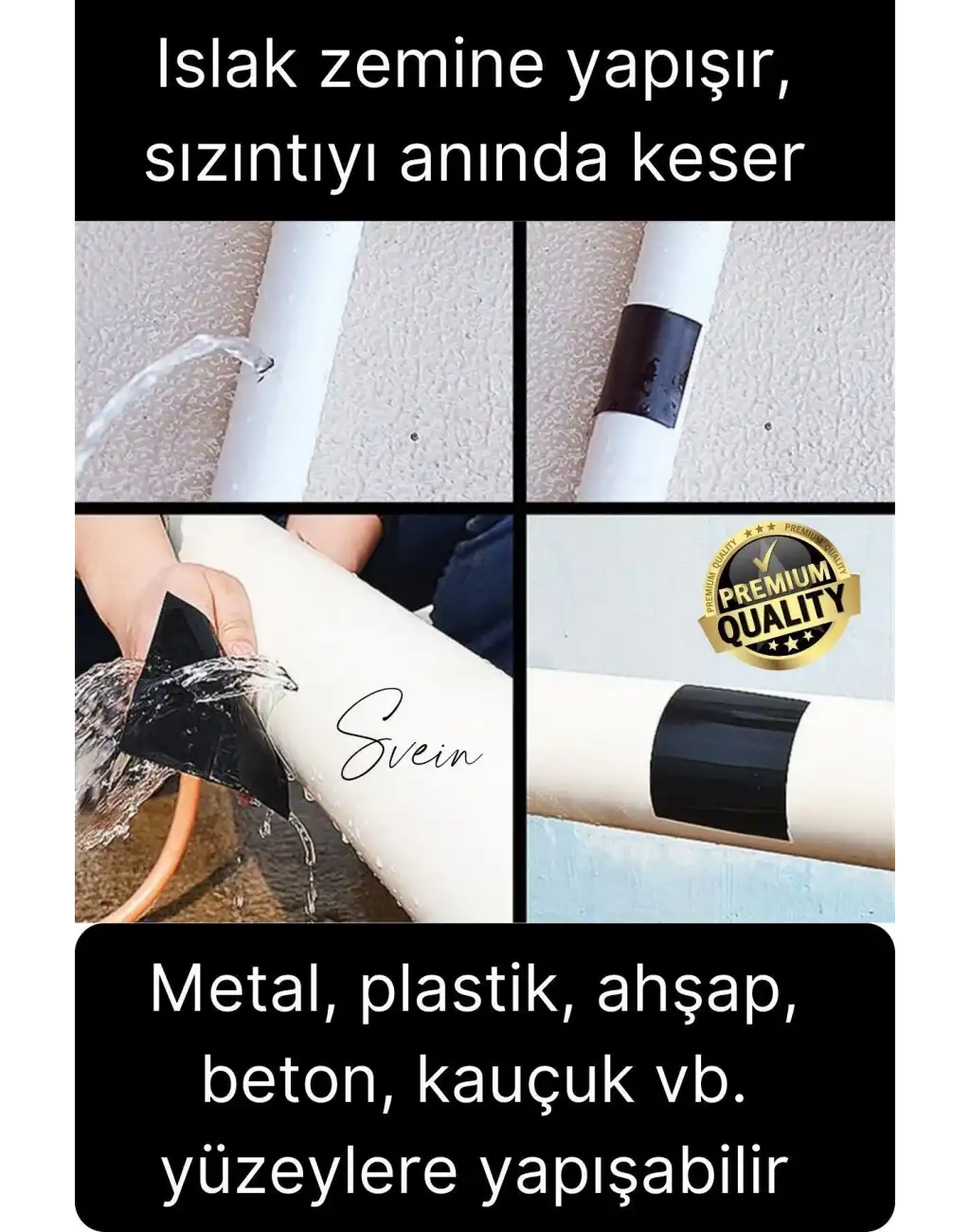Su Geçirmez Sızdırmaz Ekstra Güçlü Dayanıklı İzolasyon Flex Tape Suya Dayanıklı Tamir Bandı