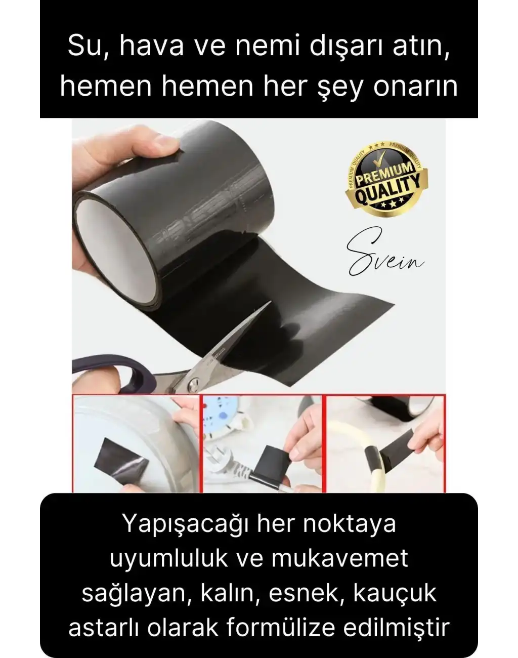 Su Geçirmez Sızdırmaz Ekstra Güçlü Dayanıklı İzolasyon Flex Tape Suya Dayanıklı Tamir Bandı