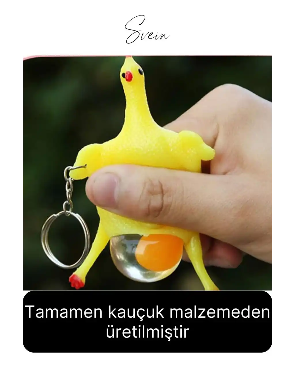 Squishy Yumurtlayan Tavuk Anahtarlık Civciv İlginç Komik Sevmli Aksesuar Hediye Oyuncak Arkadaşa