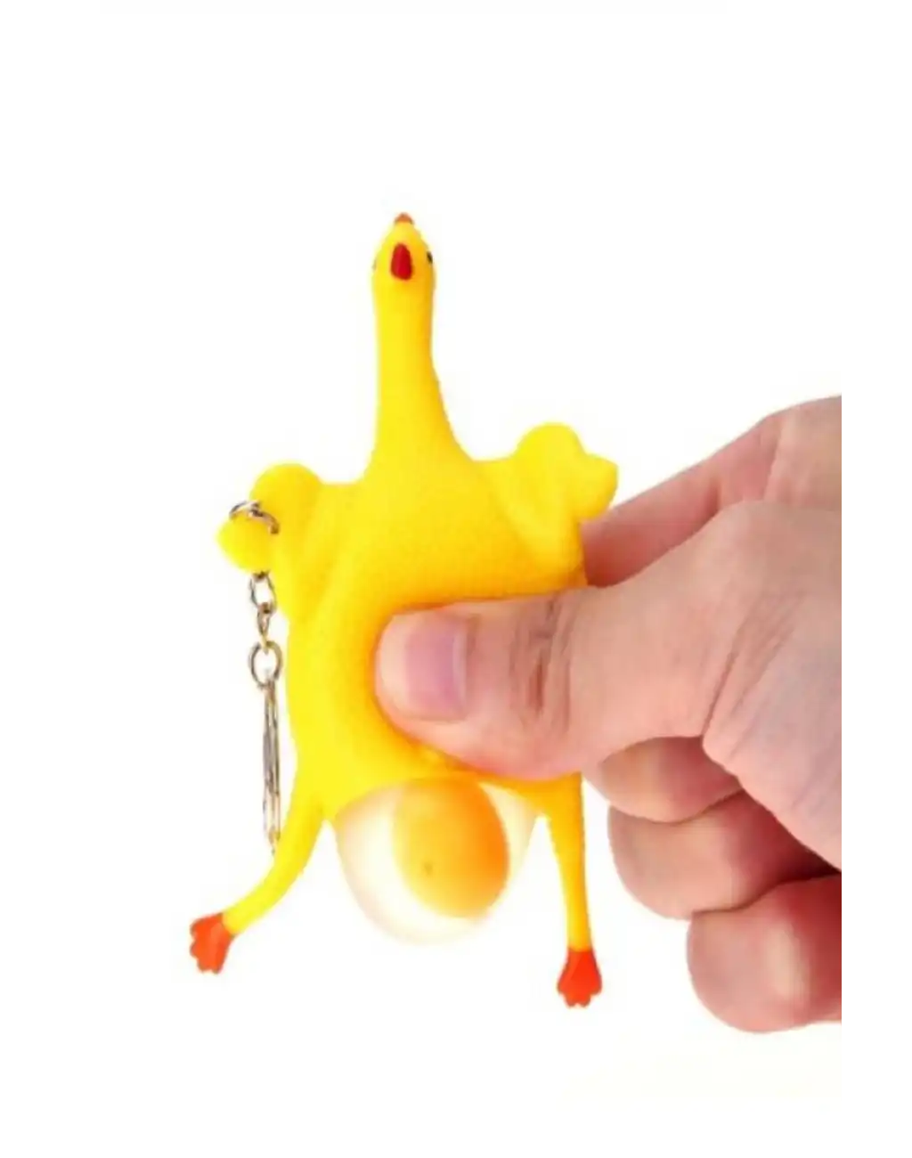 Squishy Yumurtlayan Tavuk Anahtarlık Civciv İlginç Komik Sevmli Aksesuar Hediye Oyuncak Arkadaşa