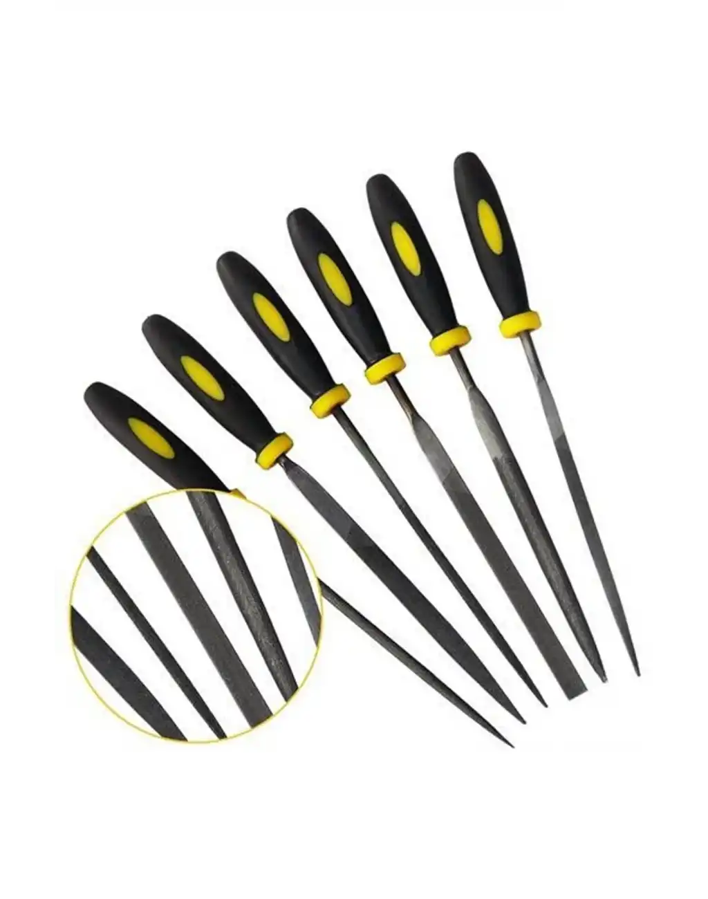 6 Parça Mini Çelik Ahşap Eğe Seti Paslanmaz Törpü Takımı Düz Yuvarlak Üçgen Kare Çok Amaçlı Hobi