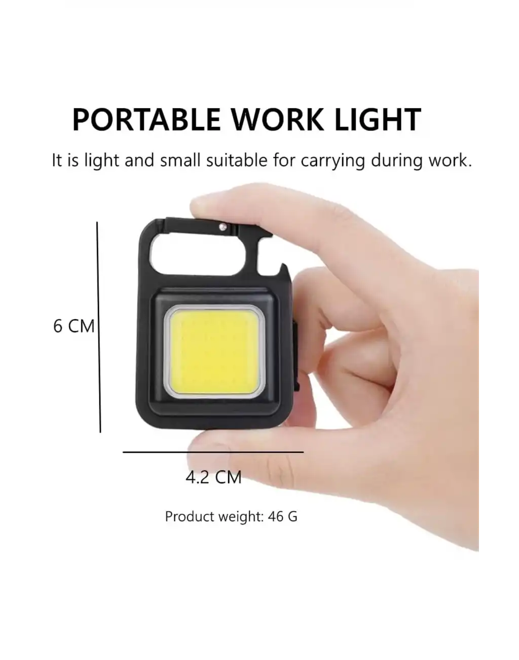 Premium Mini LED Anahtarlık 1000 Lümen El Feneri Usb Şarjlı Taşınabilir Metal Kamp Seyahat İçin