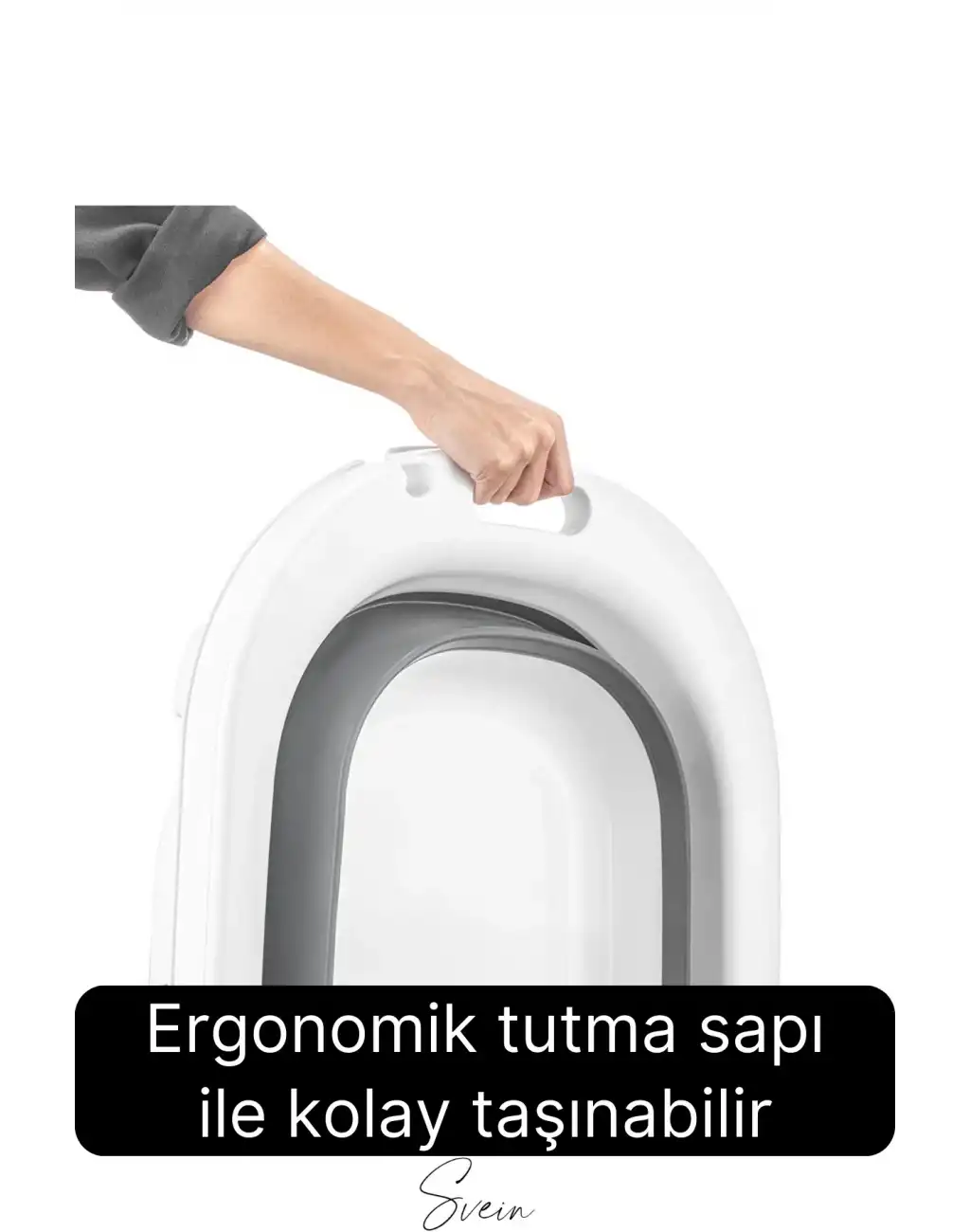Premium Pratik Katlanır Yer Kaplamaz Ayaklı Bebek Yıkama Banyo Küvet Duş Kova Maşrapa Koçero Seti