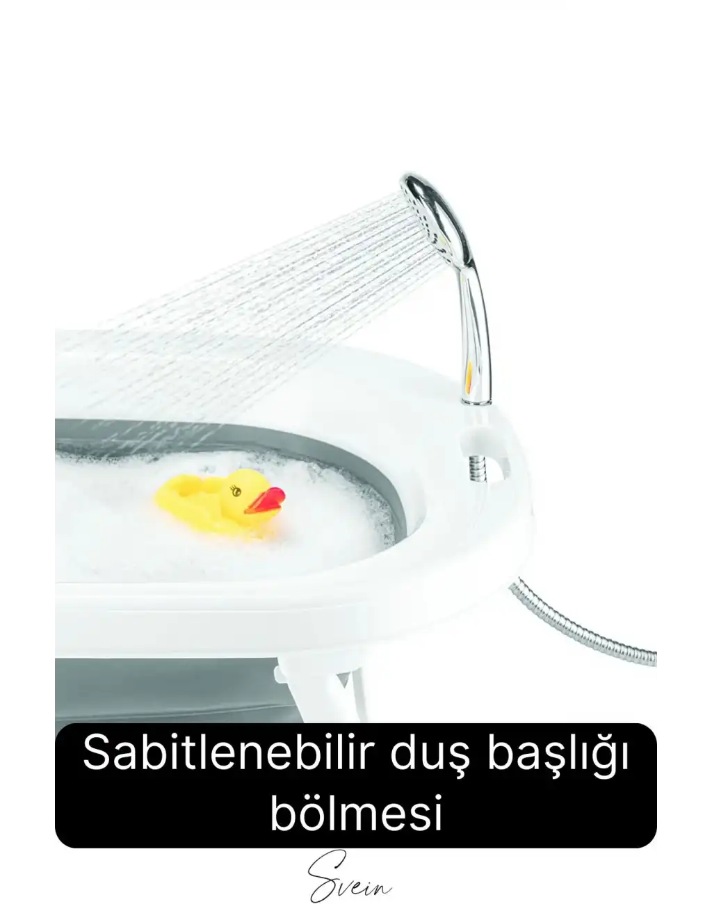 Premium Pratik Katlanır Yer Kaplamaz Ayaklı Bebek Yıkama Banyo Küvet Duş Kova Maşrapa Koçero Seti