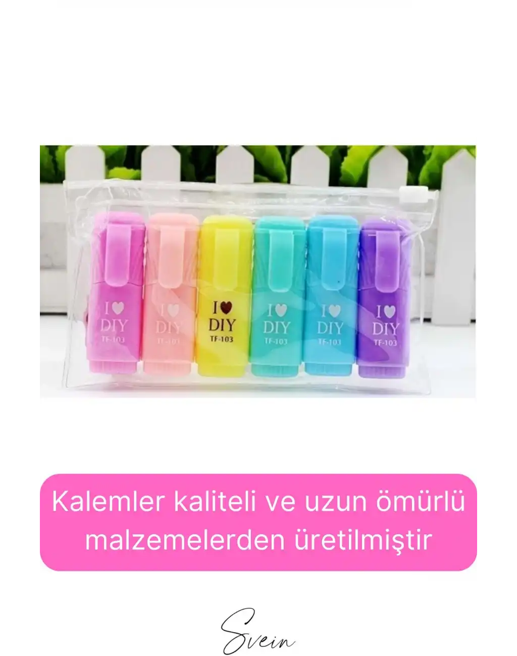 6lı Mini Pastel Renkli Düz Fosforlu İşaretleme Kalemi Öğrenci Sevimli Kılıflı Okul Çocuk Boya Seti