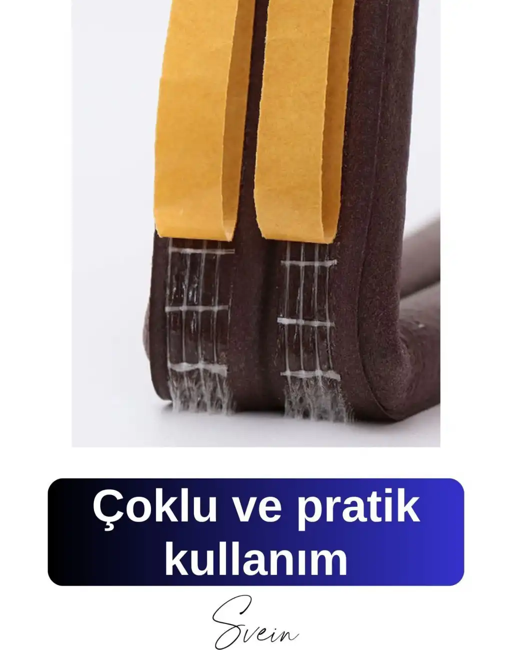 Kapı Pencere Fitili Soğuk İzolasyon Bandı Kendinden Yapışkanlı Güçlü Kauçuk Yalıtım Bant 2x10=20 Mt